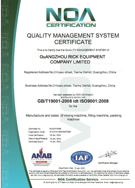 ISO 9001 Certification Document